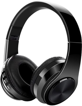 321Wasay Bluetooth Wireless Headphones over Ear Foldable Cordless Stereo for Phone PC TV (black)