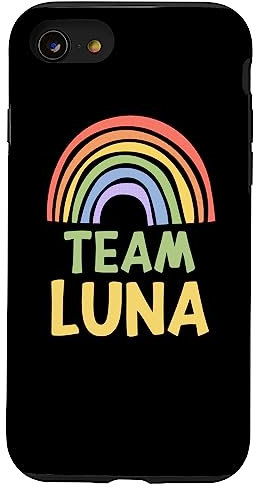 Happy Colorful Team Luna Rainbow Pride Green Yellow Case for iPhone SE (2020) / 7 / 8