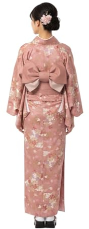 Traditioneller japanischer Damen-Kimono-Obi-Gürtel mit vorgebundener Schleife für Yukata-Robe, Farbblock-Schärpe, Taillenbund, Cinch-Gürtel