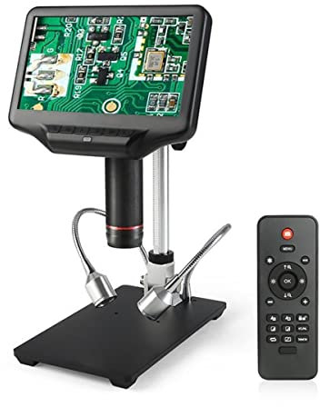 Lab Microscope Accessories Microscope HDMI 4MP 7 Inch LCD Screen Professional Adjustable Digital Microscopes