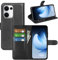 Fertuo Cover per OPPO Reno 13 5G, Custodia Portafoglio Cover a Libro in Pelle Flip Case con Silicone Bumper, Fibbia Magnetica, Porta Carte, Kickstand, per OPPO Reno 13 5G, Nero