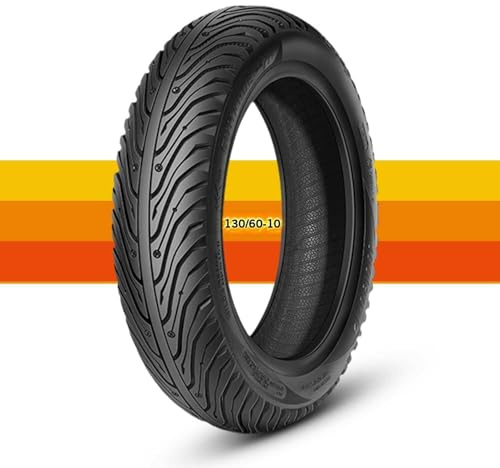 130/60-10 Reifen 130 60 10 High Grip Reifen Tubeless [Neuer Semi-Hot Melt Reifen] 130/60/10 Motorradreifen for Roller Vorder- und Hinterräder Geeignet for Elektrofahrräder, 10-Zoll Anti-Rutsch-Reifen