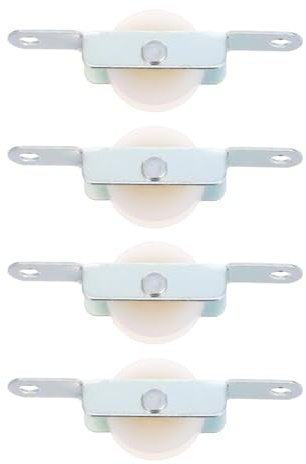 ACOLY Staffa per puleggia per ombrellone da 4 pezzi, accessori per ombrellone da giardino, rullo scorrevole in acciaio di ricambio per picnic in spiaggia, cortile