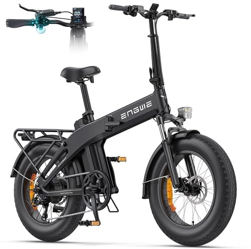 ENGWE EP-2 3.0 Boost Bicicleta Eléctrica Plegable, Batería de 48V y 13,5AH, Autonomía de hasta 120KM, Par Motor 75Nm, Frenos Hidráulicos