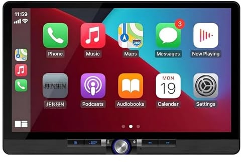 Tablet per auto 14 pollici Certificato per Apple CarPlay Android Auto cablato o wireless|iDataLink per Maestro e per Metra Axxess Ready