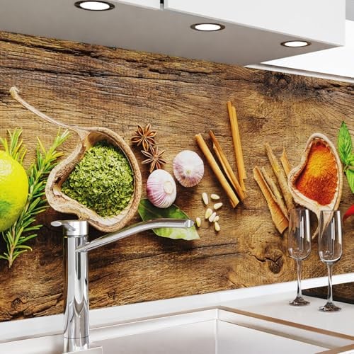 danario Küchenrückwand selbstklebend - Spritzschutz Folie Küche - Matt | Überbrückt Fliesen & Raufaser. Ablösbar & mieterfreundlich. Mit Haft-Garantie. Pflegeleicht. Kinderleichte Montage für Laien
