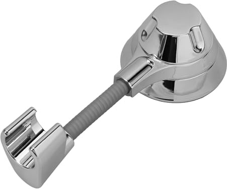 JOINPAYA Silver Plastic Shower Handle Mount with Fine Polished Surface and Easy Installation, Adjustable Wall Mounted Shower Holder for Bathroom Accessories