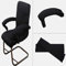 Sharplace 1 Paar Stuhl Armlehnenpolster Elastischer Armlehnenbezug für Bürostuhl Memory Foam Armlehnenpolster Armlehnenkissen universal für Drehstuhl Bürostuhl, Schwarz