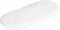 Matratze, Mikrofaser, hypoallergen, 74 x 30 x 4 cm, oval, Babyprodukt