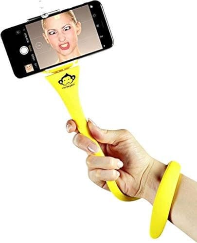MONKEYSTICK Selfie Stick [Das Original] Ultra flexibel - Handy Stativ, Tripod mit Vibrationsschutz für jeden Anlass + BT-Fernbedienung und Reisetasche