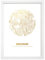 Bochum Karte - Personaliserte Stadtplan Poster Rund in S/W Rose Gold Silber Kupfer - A4 A3 - Stilsichere Wandbilder Geschenke Arbeitszimmer Wohnzimmer Andenken Heimatstadt