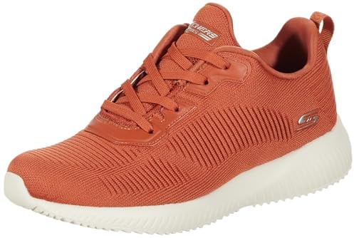 Skechers Damen Bobs Squad Tough Talk Sneaker, Ziegel, 36.5 EU