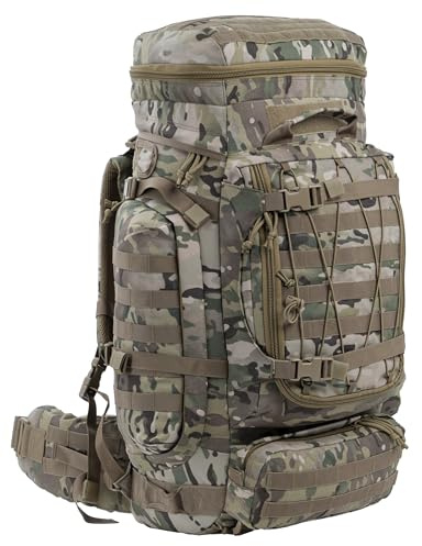 XMILPAX Large Military Backpack Army Rucksack Tactical MOLLE Pack for Camping Backpacking Hunting Bushcraft Adventure 70L…
