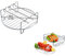 AirFryer Replacement Rack, Air Fryer Accessories & Parts Double Layer Rack with Skewers, Stand Stainless Steel Air Fryer Rack Dishwasher Safe for Philips Airfryer (φ16cm Round)