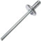 AERZETIX - C48151 - Satz von 100 Blindnieten blindniet Ø4x8mm mit großkopf 12mm - DIN 7337 C - popnieten - nieten mit bruchfest stange - aus aluminium stahl