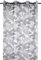 Hans-Textil-Shop Vorhang 135x260 cm Brasil Voile Palmenblätter schwarz weiß Polyester - Ösenschal, blätter, Deko