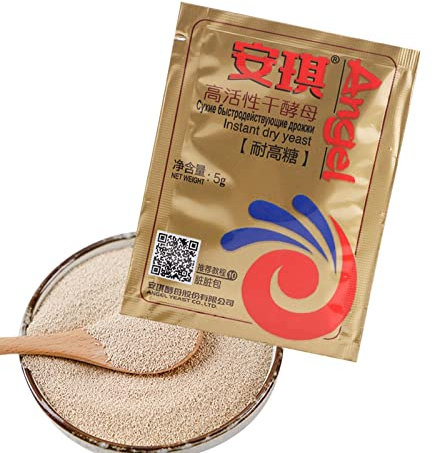 TAOMENG Dry Yeast for Baking Bread,Fast Active Yeast for Bread | Active Dry Yeast Packets for Baking Cake, Bread, Pizza, Sweet Dough, Steamed Buns, 5g