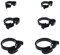 Reef Aquarium Nylon Hose Clamps Set, 8.1-32.5mm Plastic Snap Clamps Kit (Black Nylon Hose Clamps 36pack)