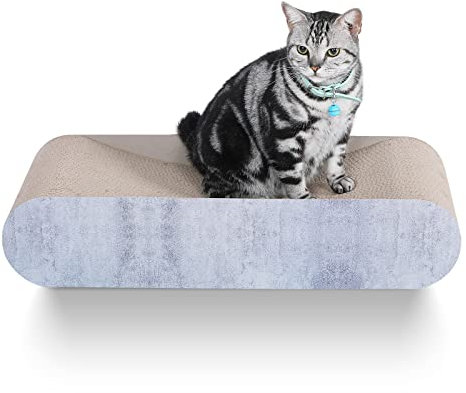 FluffyDream Kratzpappe Kratzbretter Katze für Katzen, Kratzbrett Strapazierfähige Katzenspielzeug Katzenkratzer Kratzmatte Katze kratzmöbel,76x27x17cm