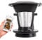 PRIXTON Robot de cuisine multifonctions My Foodie Wi-Fi Écran tactile APP mobile avec livre de recettes en ligne 1000W 10 vitesse Double cuiseur à vapeur