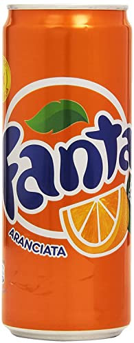 48x Fanta Orange Orangenlimonade Dose 330 ml 100% italienische Orangen