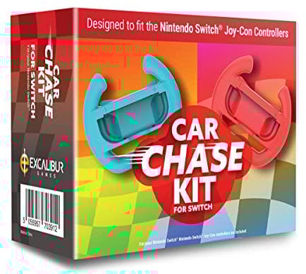 Car Chase Kit for Switch - 2 x Steering Wheels for Joy-Con Controllers