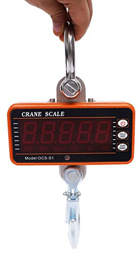 3000kg Kranwaage Digitale Kofferwaage Gepäckwaage Hängewaage Lastenwaage Industriewaage Waage LCD Genauigkeit 1kg/2.2lbs