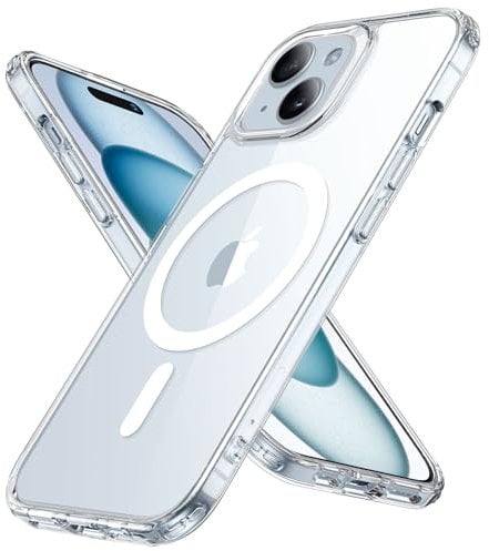 ESR for iPhone 15 Case, Compatible with MagSafe, Military-Grade Protection, Yellowing Resistant, Scratch-Resistant Back, Magnetic Phone Case for iPhone 15, Classic Series, Clear