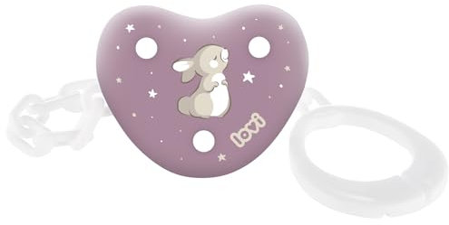 LOVI Schnullerkette | 0m+ | Praktisches Clip-System für leichteres Öffnen und Schließen | BPA frei | Sichere Form Schützt vor Verlust (Night&Day Girl)