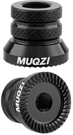 Generic 2 Stücke Fahrrad Nabenmutter Fahrrad Achsmuttern Langlebige Mountainbikes Schnellspannhebel Mutter Nabe, Schwarz