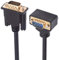 NFHK Câble d'extension VGA RGB mâle vers mâle droit coudé à 90 degrés 3 coaxial + 6 C pour moniteur, projecteur d'ordinateur
