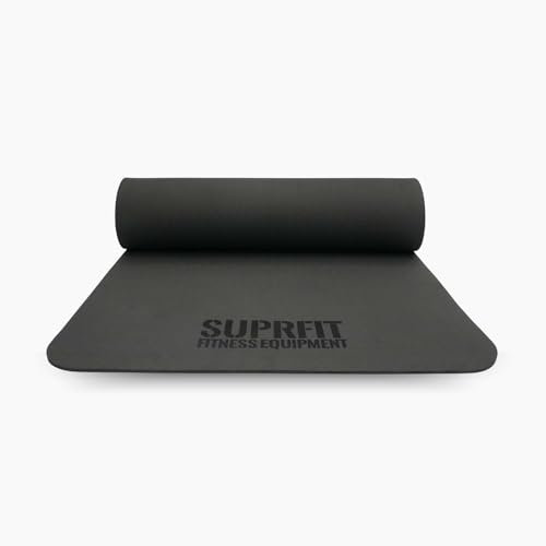 Suprfit TPE Trainingsmatte Yoga - Gymnastikmatte, rutschfest, 6mm dick, besonders weich, recyclebar