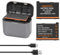 2PCS Shentec 2000mAh Insta360 X3 Wasserdicht Aufrüsten Akku und Ladegerät für Insta360 ONE X3,Batterie Ersatz Set kompatibel mit Insta 360 X3 Kamera