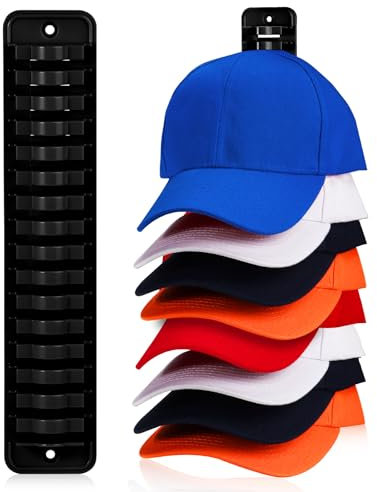 ZDDGNN Porta Cappelli, Baseball Cap Rack, Appendere 16 Clip Organizer per Camere da Letto, Armadi, Cassettiere e Pareti - 1 Pezzo