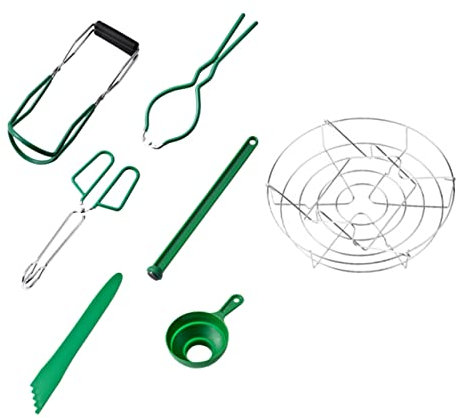 Cabilock 7 Strumenti Per La Produzione Di Marmellata Kit Per La Preparazione Di Marmellata Per Antipasto Cucina Domestica Fornitura Di Strumenti Per Conserve Bocca Larga Imbuto Sollevatore