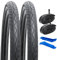 YUNSCM Y-816 Rennrad-Reifen, 66 cm (26 x 2,0/54-559 und 26 Zoll), robuste Fahrradschläuche, Schrader-Ventil, kompatibel mit 26 x 2,0, 26 x 2,10, Fahrradreifen und Schläuchen, 2 Stück