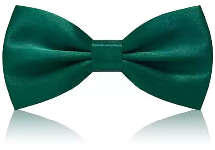 MAIANY Fliegen FüR Herren, Bow Tie Satin Fliege Herren, Einfarbig Klassisch Fliege Anzug Herren Hochzeit Party Ein Geburtstagsgeschenk, Fliege für Damen, Fliege Kinder Jungen (Dunkelgrün)