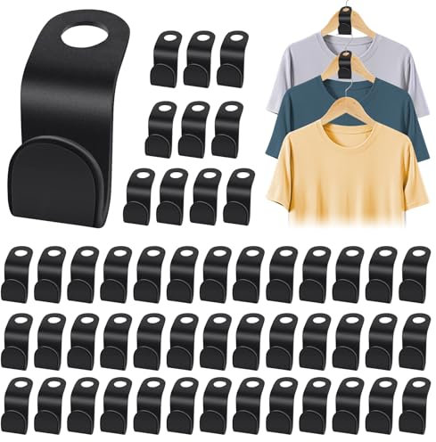 Kleiderbügel-Verbinderhaken, platzsparende Kleiderbügel-Verlängerungs-Clips, kaskadierende Kleiderbügel, Zauberer-Haken, Schrankorganisierung für Kleiderschrank, 50 Stück