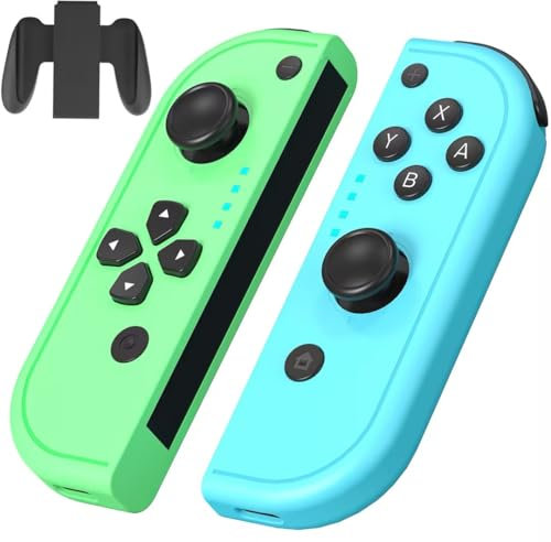 Datree Manette Switch, Manette Sans fil Compatible avec Switch/Lite/OLED avec Double Vibration/Gyroscope, Wireless Controller avec Support Rechargeable