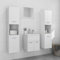 Xichuzi Conjunto de Muebles de baño aglomerado Blanco, Muebles para Baño, Muebles para Lavabo, Armario Baño - 3071036