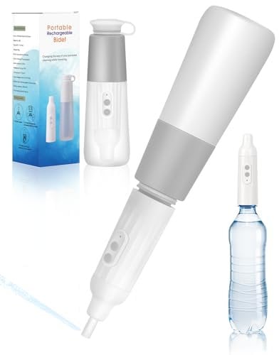 Bidet Portatile Elettrico da 270 ml, Doccia Bidet ad Alta Pressione che Sostituisce la Carta Igienica Umida, Impermeabile Bidet Portatile Post Parto per Viaggi, Igiene