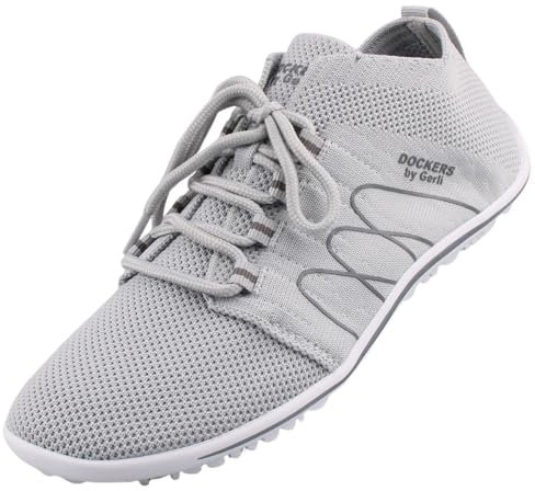 Dockers by Gerli Damen High-Top Sneaker, Frauen Halbschuhe,schnürer,Business,Freizeit,straßenschuhe,Strassenschuhe,hellgrau/grau,42 EU