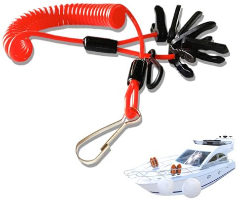 Longe de Coupe-circuit pour Bateau Coupe Circuit Bateau en PU Longe Universelle pour Interrupteur de Moteur de Bateau,coupe circuit,bateau,coupe circuit,bateau