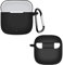 QJONSIU Custodia per Huawei FreeBuds SE 3, [Antiurto] Custodia in Silicone Morbido, con Clip a Forma di D, Custodia Protettiva per Huawei FreeBuds SE 3 [Anti-impronta]-Nero