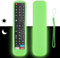 Silicone Remote Control Case Compatible with Hisense EN2BI27H EN2BF27H EN2BB27H EN2AK27H TV Remote Control Shockproof Protective Cover with Lanyard (Fluorescent Green)