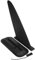 DMLENGOIN Kunststoff Schwarz Surfboard Flossen stabile Flosse Flexible Unterstützung Verschiedene Surfumgebungen Paddelscheibe Schwanzflossen Ersatz Surfzubehör