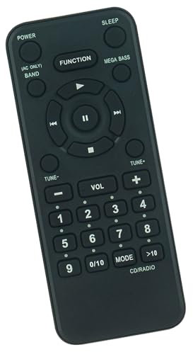 Replacement Remote Suits for Sony CFD-S350 CFD-S350L RMT-CS350 RMT-CF350A RMT-CS350A CD Cassette Recorder Boombox Speaker System