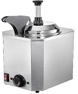 Distributeur de chauffe-fromage Nacho électrique avec pompe en acier inoxydable qualité alimentaire for faire fondre les Sauces curry caramel chaud Fonctionnement Stable(1 Pump Type A)