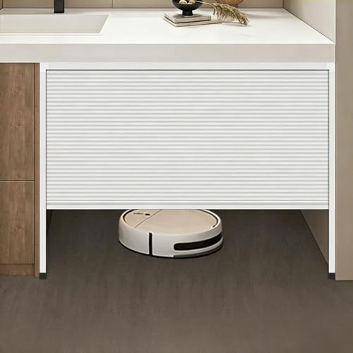 Dailify Puerta Acordeón Puerta Acordeón Blanca sin Riel, Puertas Plegables Tipo Panal de Apertura Vertical, Barrera Retráctil y Plegable sin Taladros, Tamaño (60x90cm/23.6x35.4)
