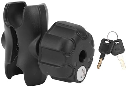 QWUUYEC Double Socket Arm per 1,5 Pollici Ball Mounts C, Braccio in Lega di Alluminio con Pomello Antifurto - Alta Compatibilità, Materiali Premium, Installazione Facile e